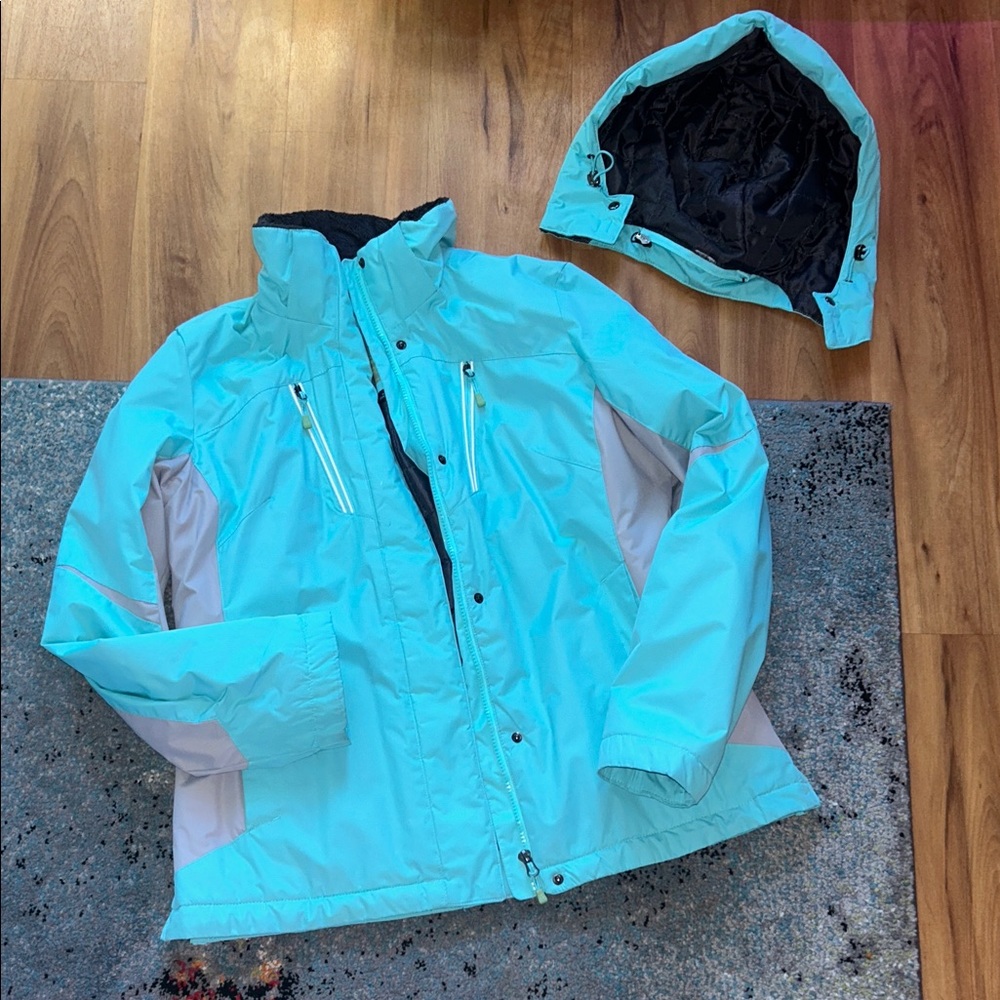 ZeroXposur Aqua Raincoat with Detachable Hood